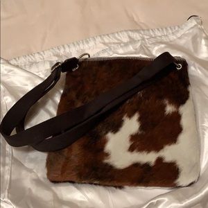 Maurizio Taiuti Cowhide Leather Crossbody Bag